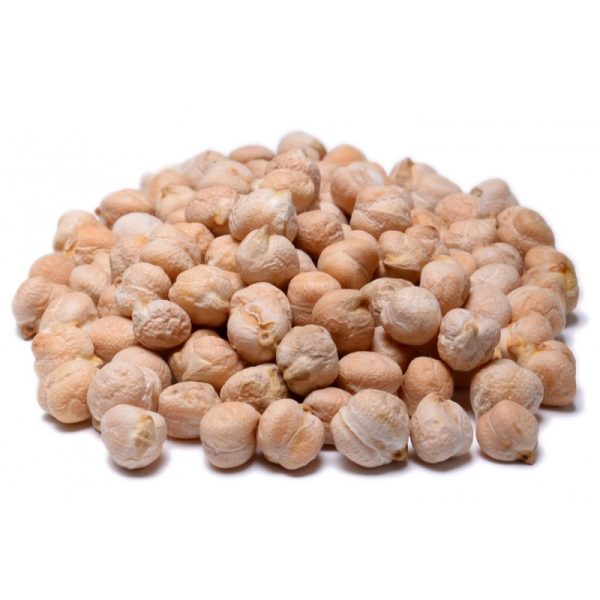 All natural, shelled, and dried Chick Peas also known as Garbanzo Beans.