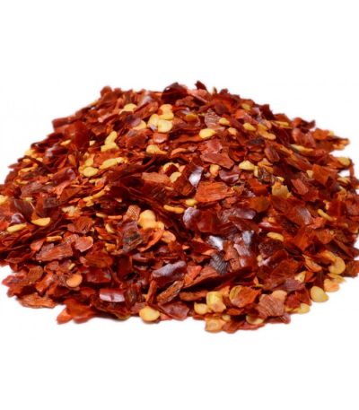 All natural Crushed Red Hot Chili Peppers. One of the classic spices used for tabletops to add a nice element of heat to dishes. Our Crushed Red Pepper is of Premium Quality boasting More Flavorful Red Chili Flakes versus Pepper Seeds.