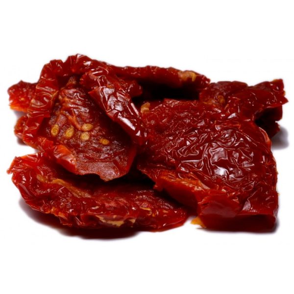 Dried Tomato Halves with sulfur added to help retain natural red color.