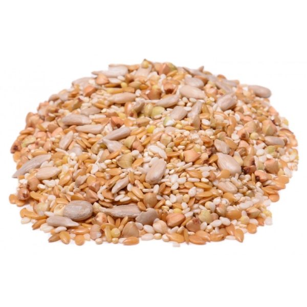 Gluten Free Cereal assortment of usually Buckwheat, Millet, Flax, Quinoa, Amaranth, Sunflower, and Sesame. Ready to soak, grind, or Cook.