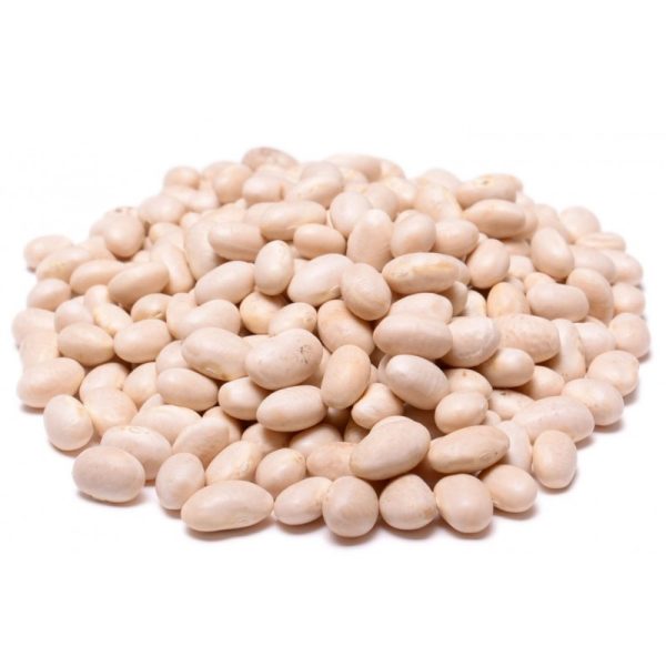 All natural, shelled, and dried Navy Beans.