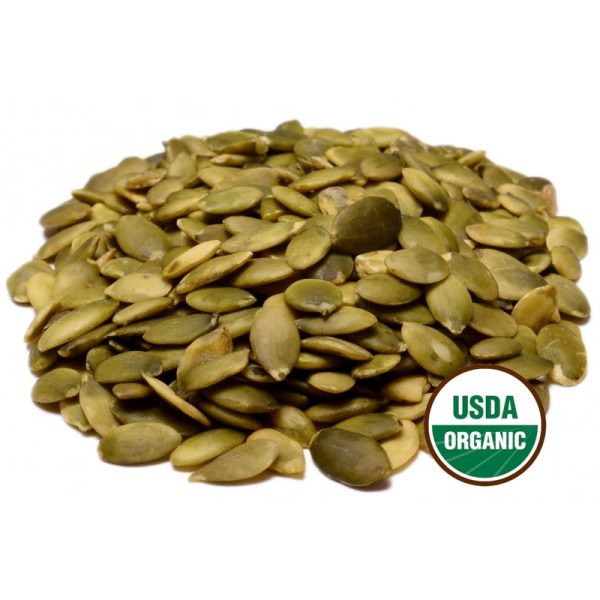 Organic Pumpkin Seeds are peeled, whole, and raw.