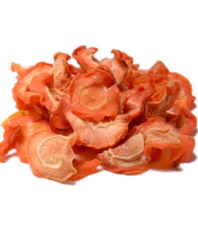 All natural dehydrated Sliced Carrots.